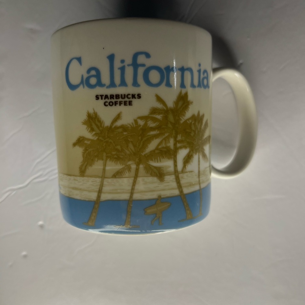 Starbucks California Collection Series Coffee Mug with Blue Lettering